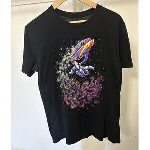 Vibrant Astronaut Riding the Wave Into the Aim Men's M NASA Space Surfing